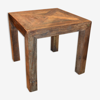 Table basse bois brut 1960