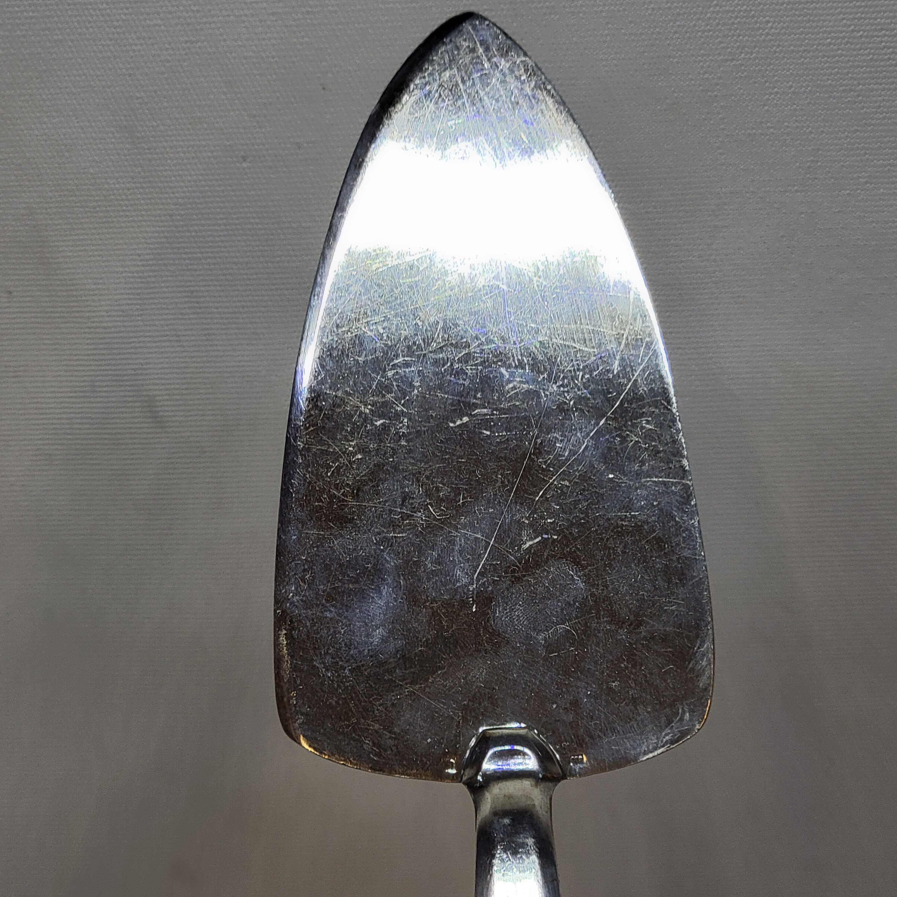 Old Silver Metal Cake Pie Server