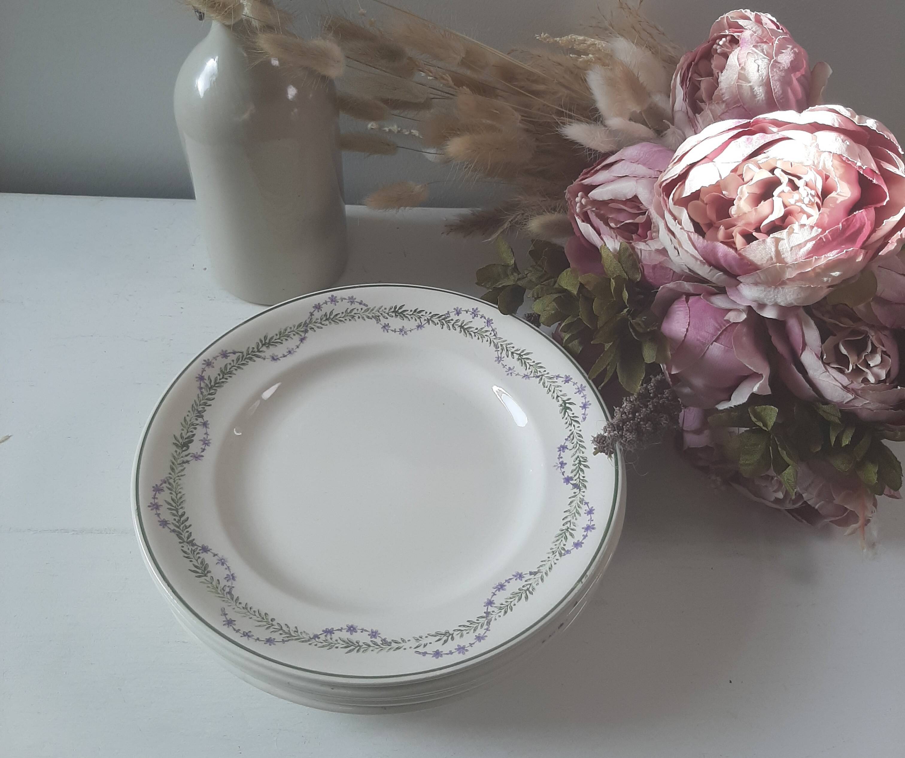 Assiettes à dessert Longwy