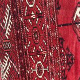 Nice big vintage carpet Bokhara handmade 200x282 cm