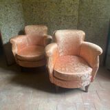 Pair of toad armchairs