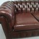 Leather chesterfield sofa