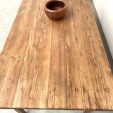1950s farmhouse table, oak and pine
