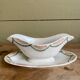 Old earthenware sauce boat Creil and Montereau HBCM