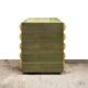Cassettiera architettonica postmoderna in natural wood and wood tinto all'anilina, anni '80