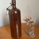 Vintage stoneware and porcelain bottle