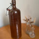 Vintage stoneware and porcelain bottle