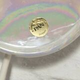 Mid-century iridescent porcelain wall lamp by Goebel for PAN Germany 1970s