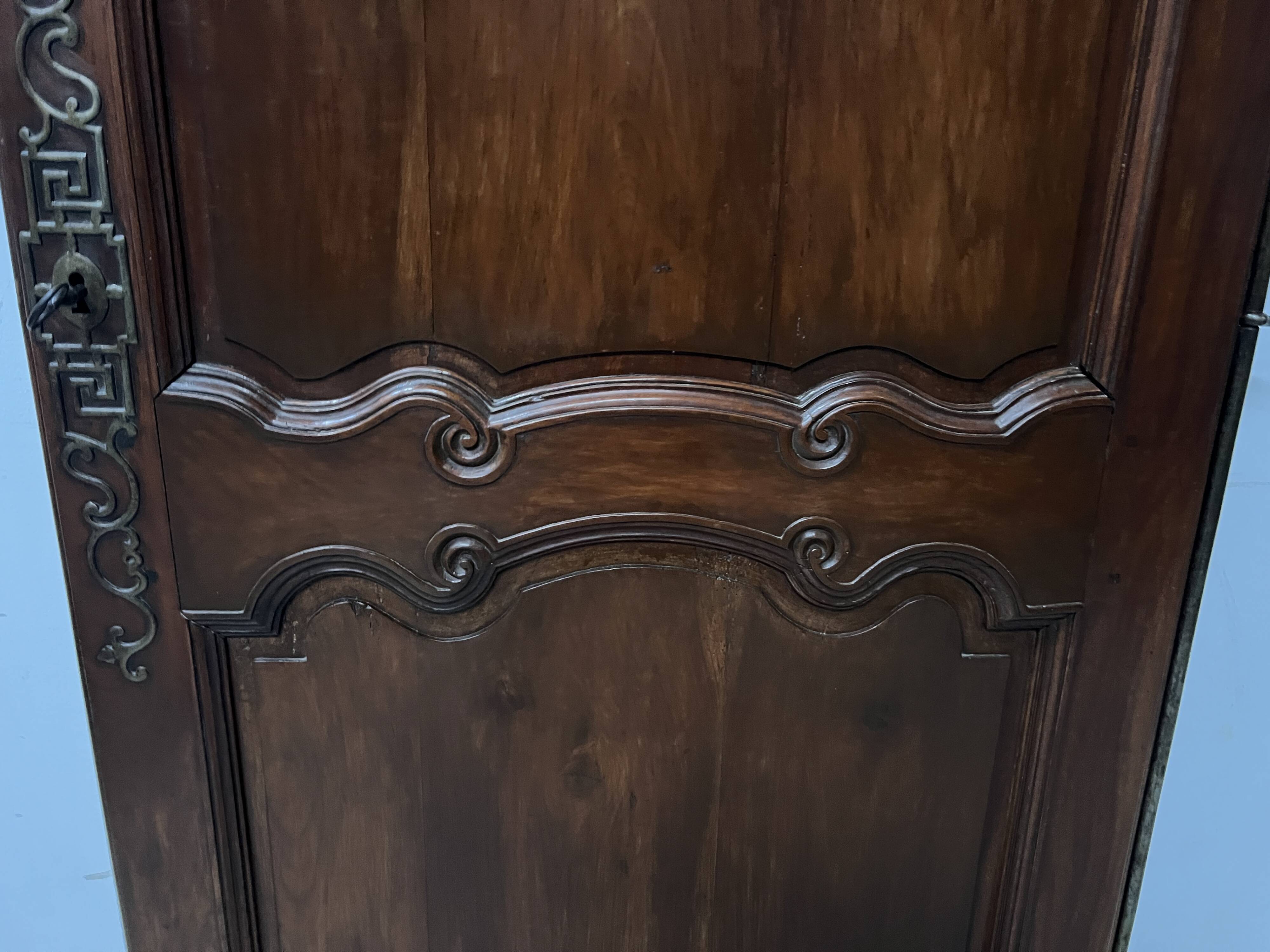 18th century solid cherry wood cupboard door