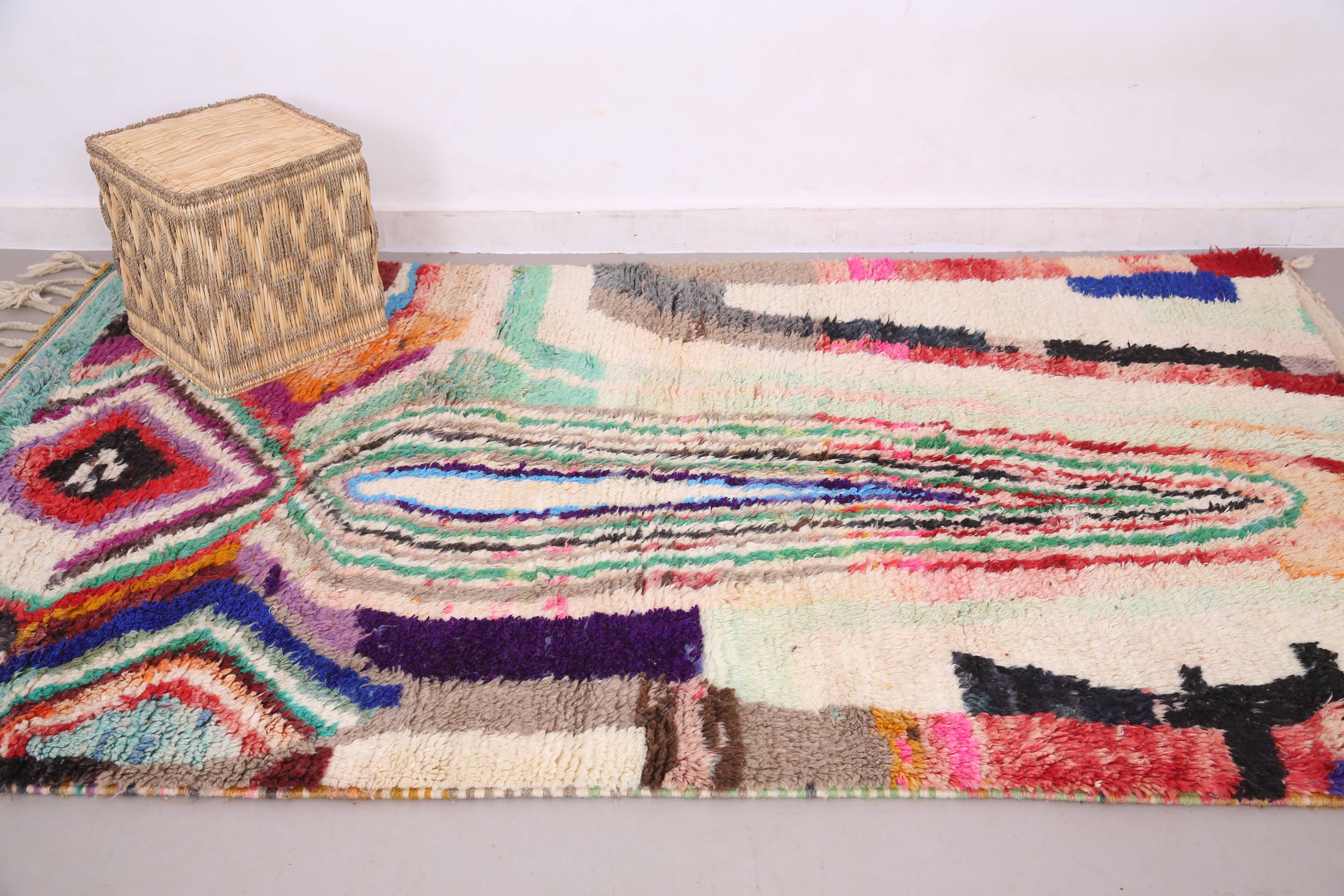 Colorful Boujaad Rug 156 x 259 cm - Berber Wool Rug - Moroccan Rug Handmade
