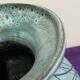 Vase à anses vintage bleu jean Austruy Despinasse