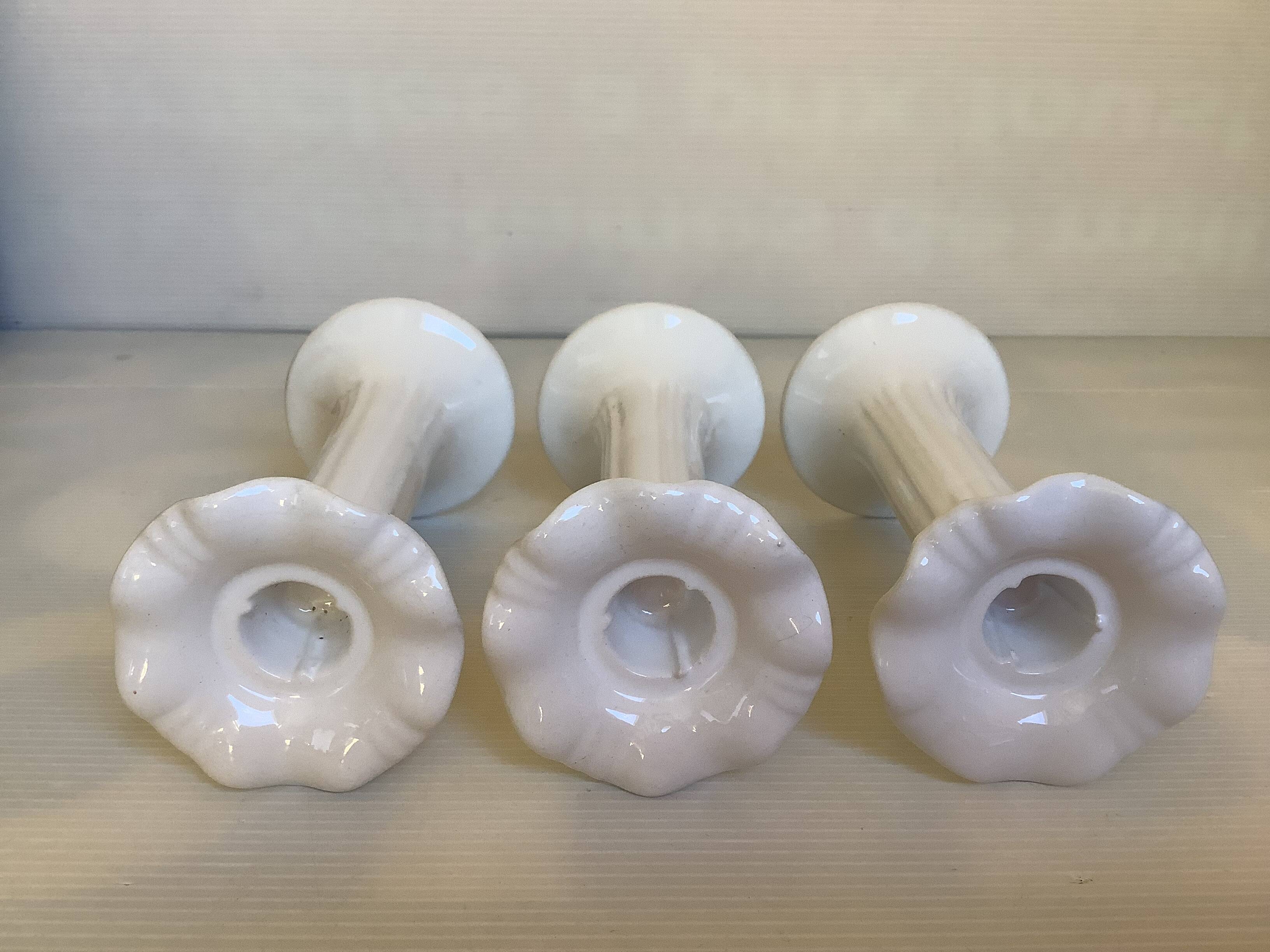 Trio of flower candle holders Fereiras Portugal