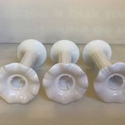 Trio of flower candle holders Fereiras Portugal