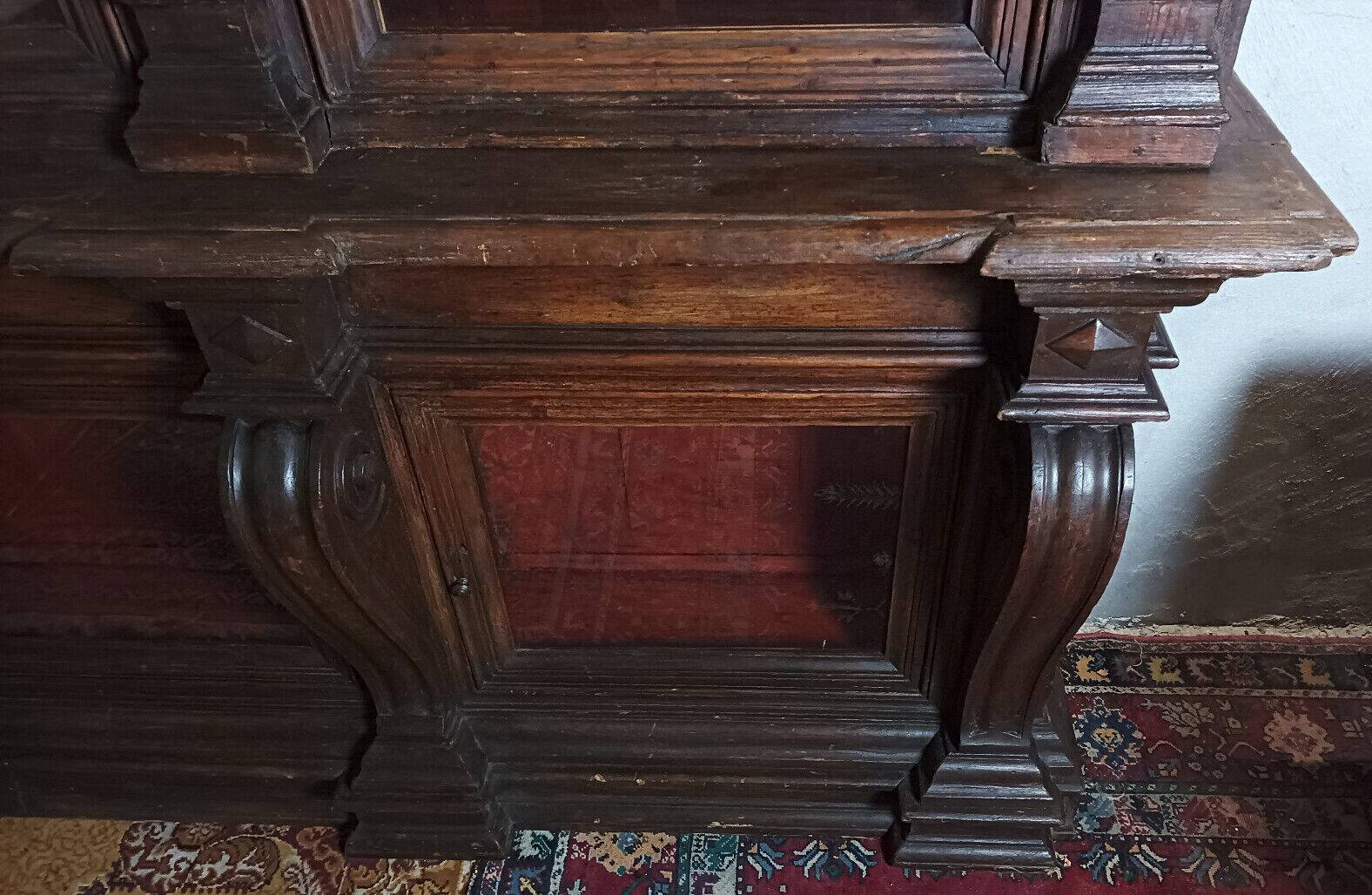 Empire style trade furniture bookcase in solid pine