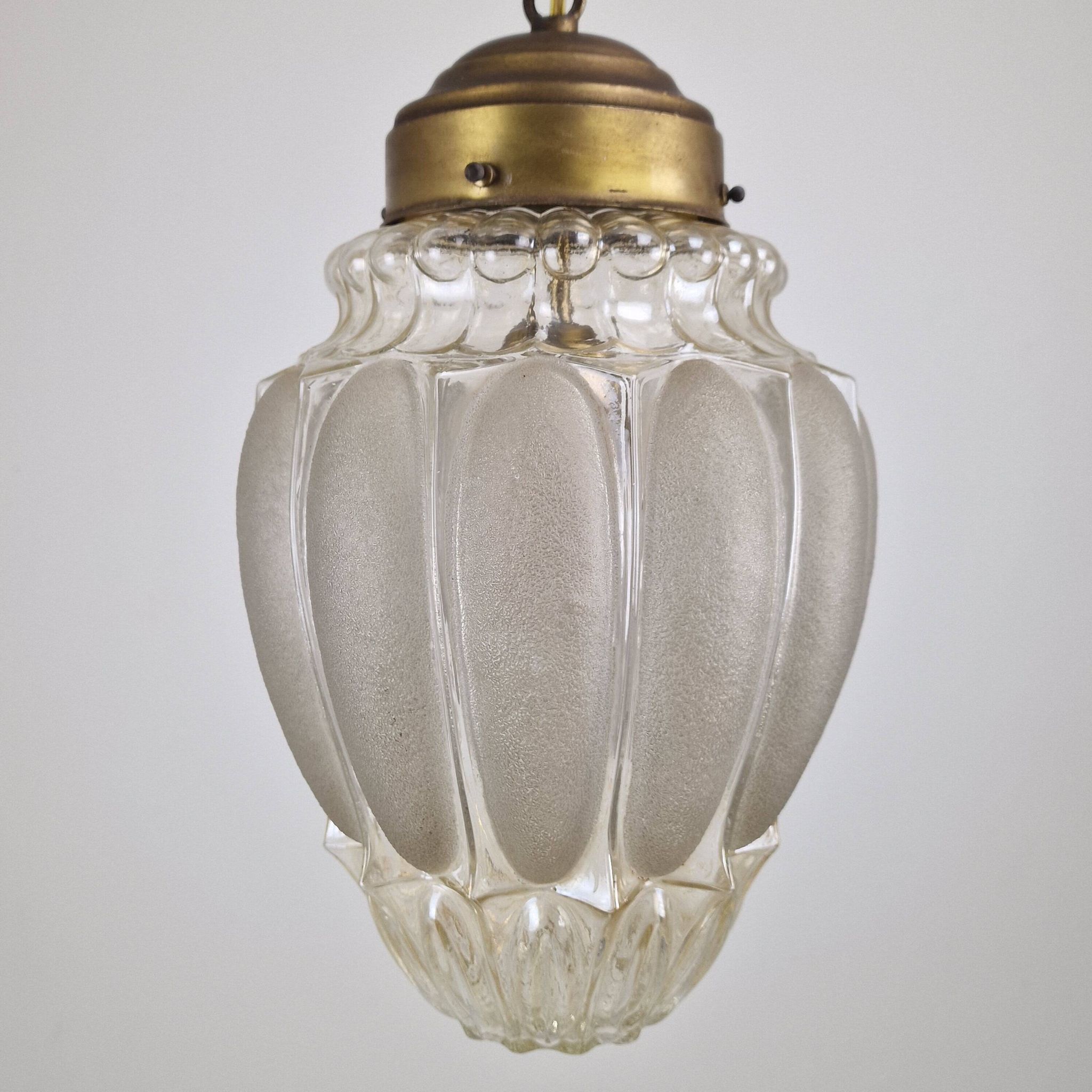 Italian Mazzega Murano Glass Pendant Lamp, 1970s