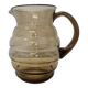 Vintage Smoked Glass Water Carafe, 1950s