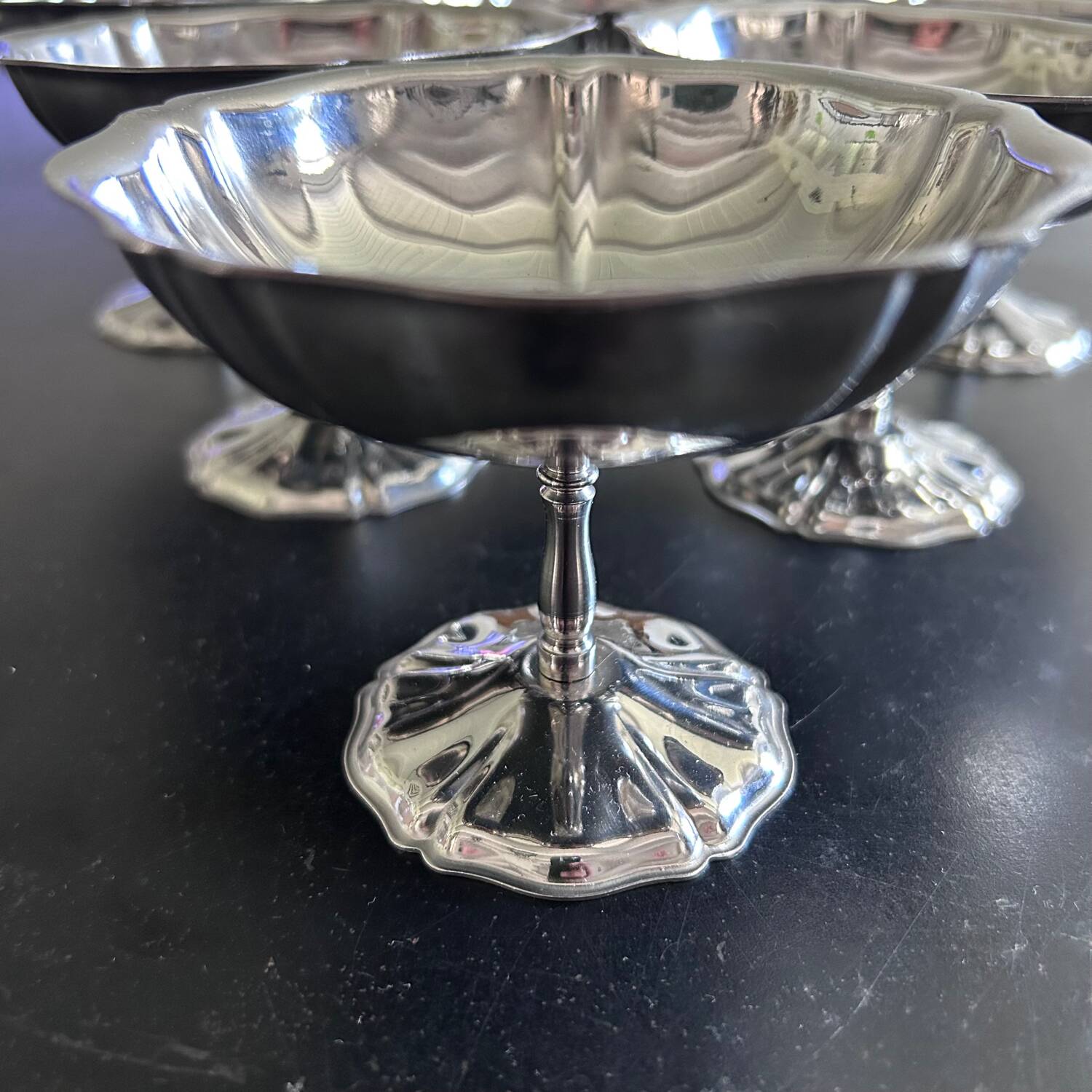 Service de 6 coupes à glaces