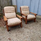 Paire de fauteuils vintage
