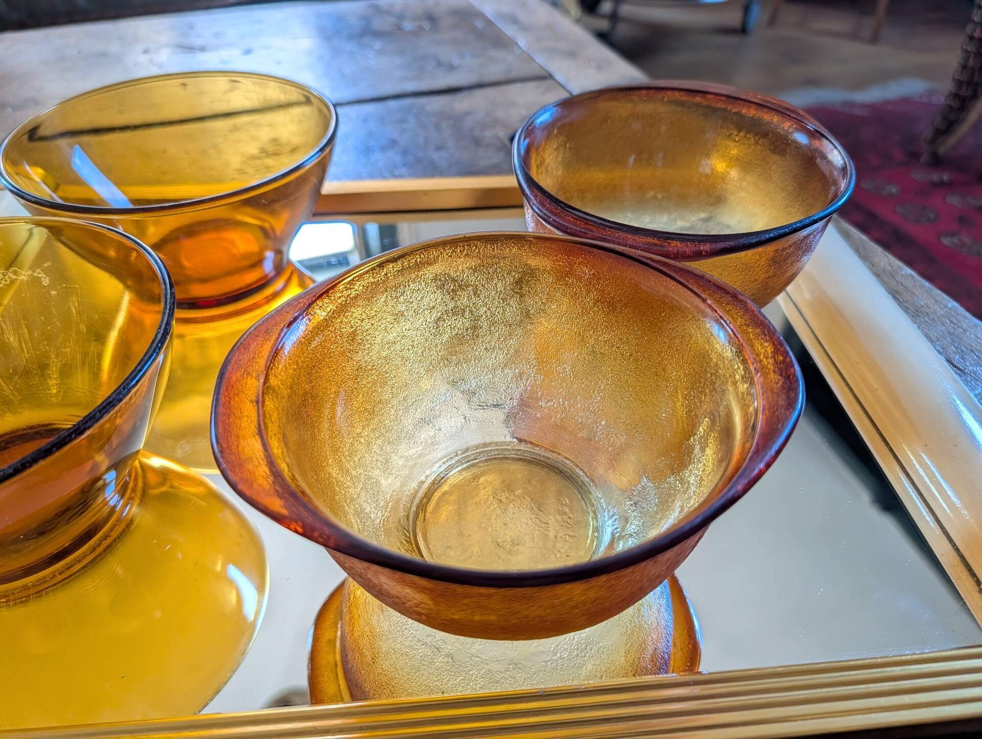 Mismatched amber quartet – 1970s