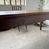 Table de ferme bureau noyer XIXème
