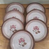 7 Niderviller stoneware flat plates