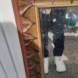 19th century rectangular mirror