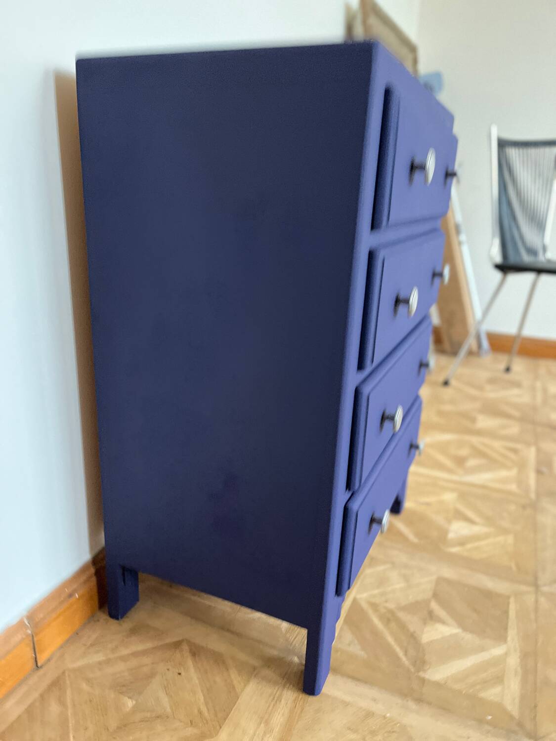 Commode art déco bleue orient