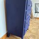 Commode art déco bleue orient
