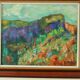 Huile sur toile vintage européenne originale – « Paysage vivant »