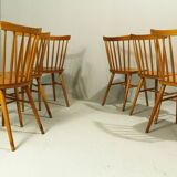Bistro Chairs from Ton, 1970s, Set of 6