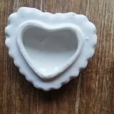 White porcelain heart-shaped box