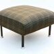 Pair of designer ottoman poufs by Steiner from the 1950s.