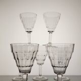 6 wine glasses 1950s