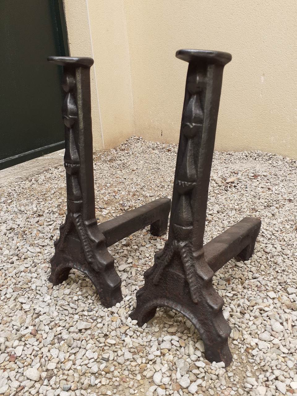 Pair of wrought iron channels