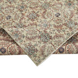 Oriental handmade decorative 1970s beige carpet 192 cm x 292 cm