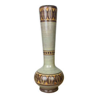 Michel gorgeon ceramic vase in vintage vallauris