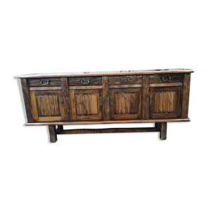 Enfilade 4 portes rustique