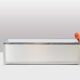 Brushed aluminum and metal planter. 1970s.