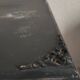 Bureau avec moulures, ancienne patine
