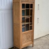 Art deco glass-glazed parisian wardrobe