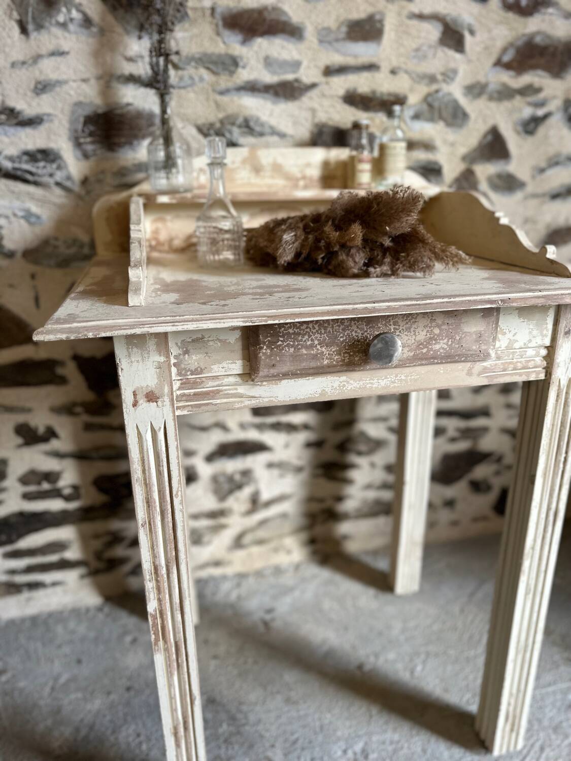 Small vintage patinated piece of furniture