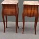 Pair of Louis XV style bedside tables in rosewood.