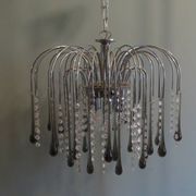 Lustre cascade en verre de Murano italien 1960