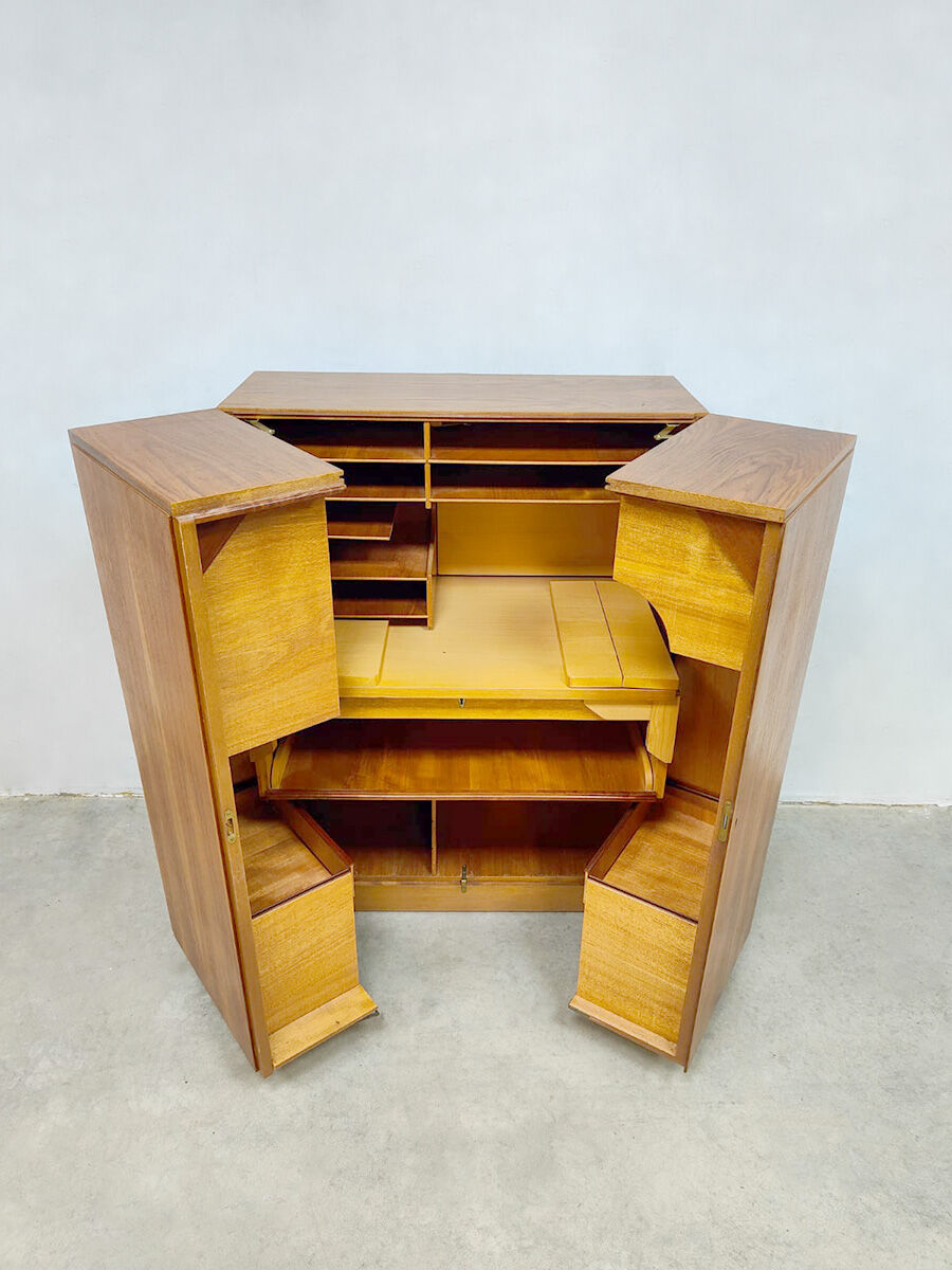 Vintage desk 'Magic Box' folding cabinet