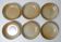 6 Vintage Village Stoneware Soup Plates