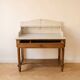 Antique dressing table in wood and marble