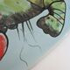Dish and sausage fish crustaceans earthenware Pornic Bernard Serraz design 60s