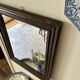 Dark wooden mirror ☐ 49.5 x 40 cm