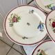 lot de 6 grandes assiettes plates Villeroy & Boch La Louvière fabrication belge en Terre de Fer débu