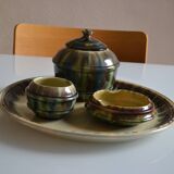 Sauveur Lunetta in Vallauris Vintage Ceramic 1950 Smoking Set